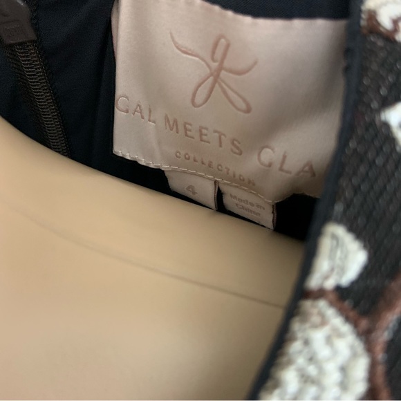 Gal Meets Glam Floral Black Presley dress - Picture 3 of 8